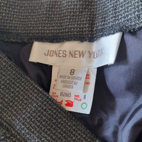 Jones New York Dark Green  Straight Leg Tweed Wool Blend Pants , Sz 8 - Picture 3 of 7